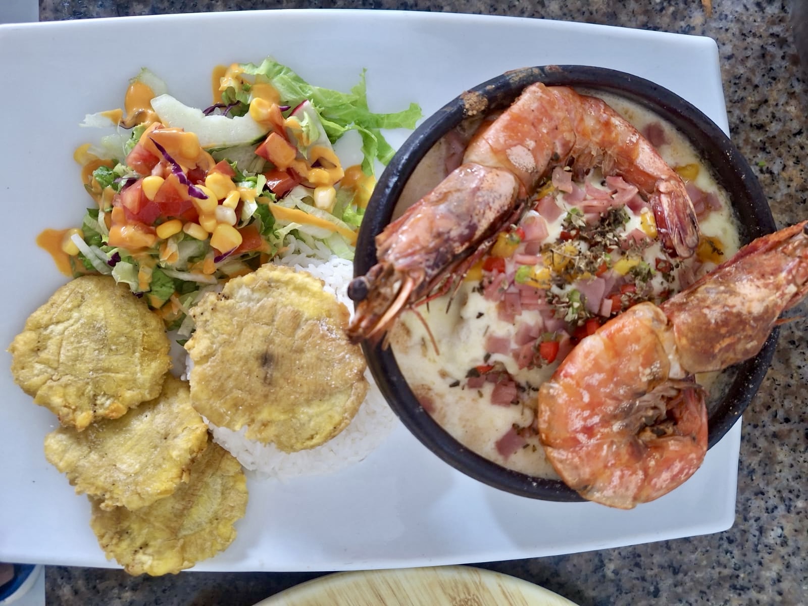 Langostinos Gratinados